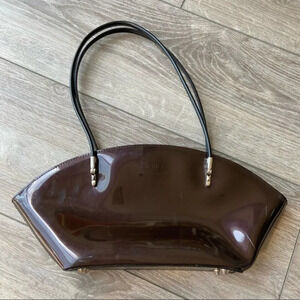 Beijo Over The Moon Patent Leather Shoulder Bag